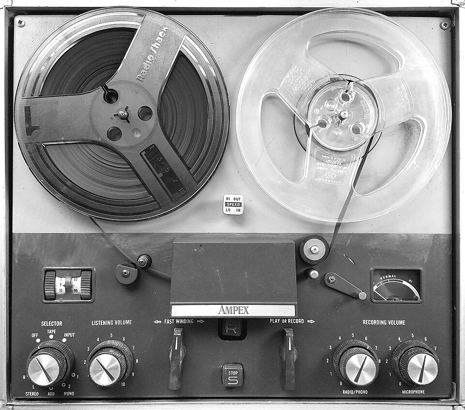 Ampex spool tape recorder